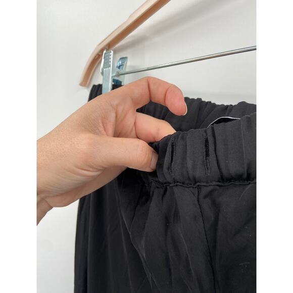 Sleeper Boudoir Black Feather-Embellished Lounge Pajama Pants - Picture 6 of 8